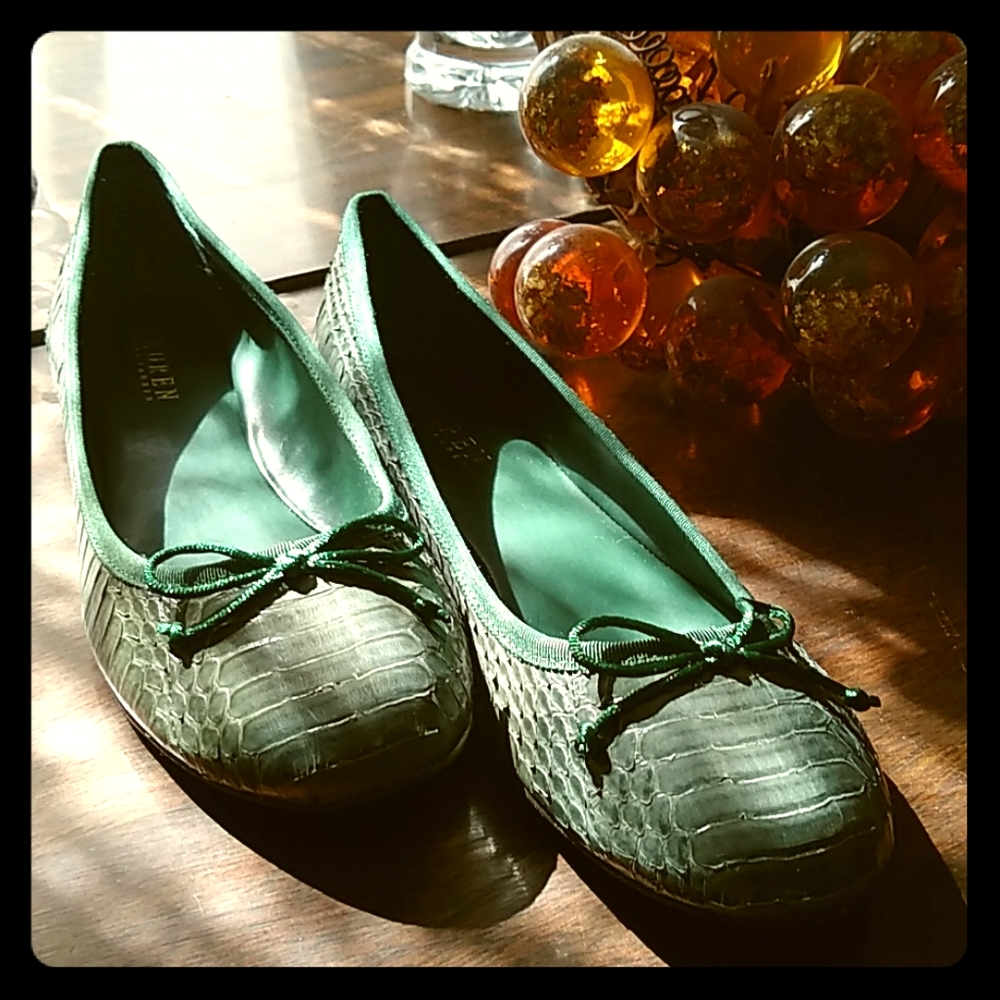 Lauren Ralph Lauren snakeskin ballet flats